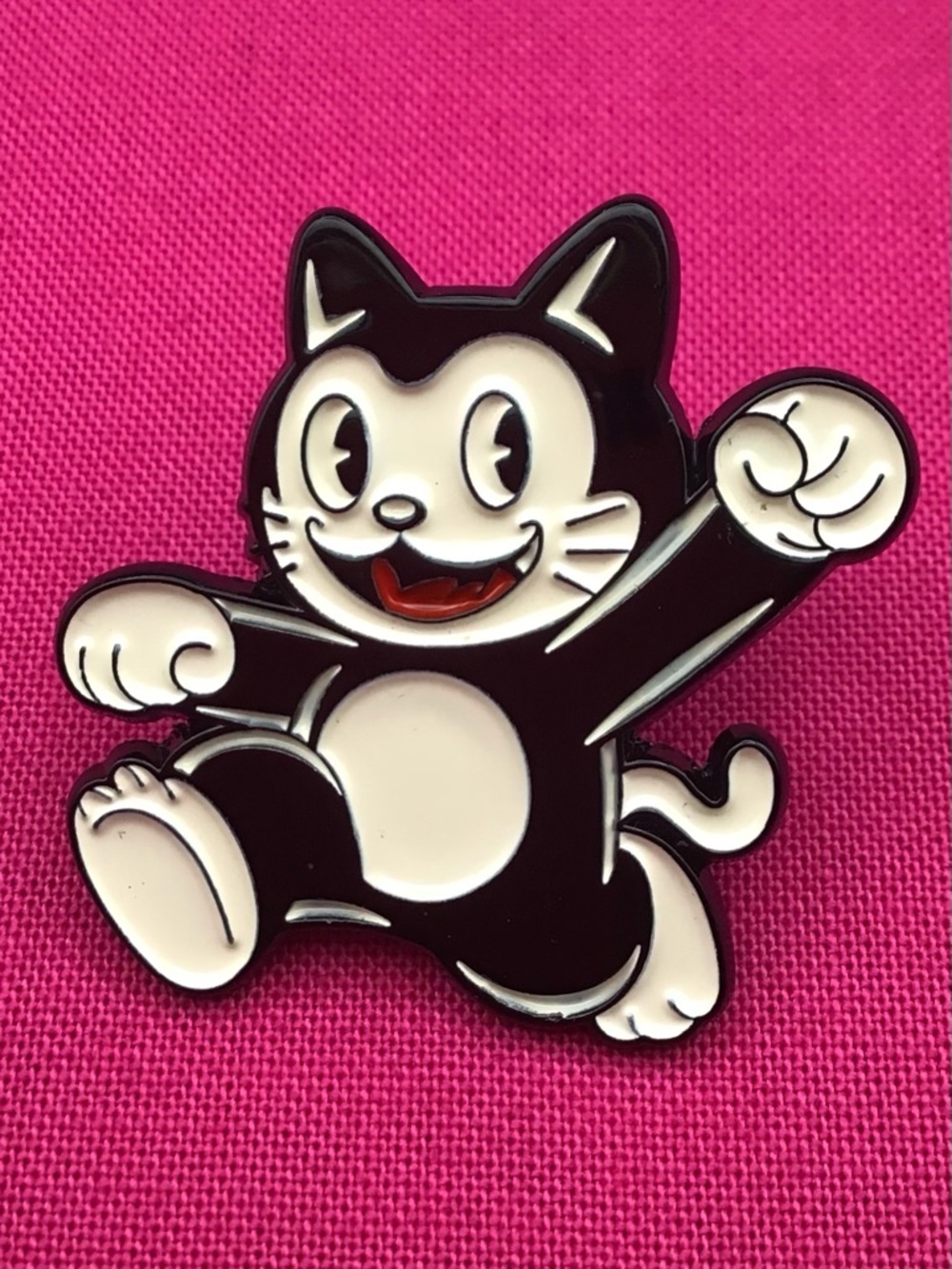 Cartoon Cat Enamel Pin